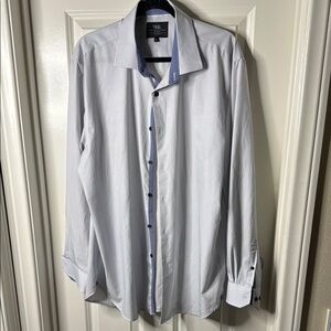 Work Rest Carma Stretch fabric men’s long sleeve dress shirt. Size 18.